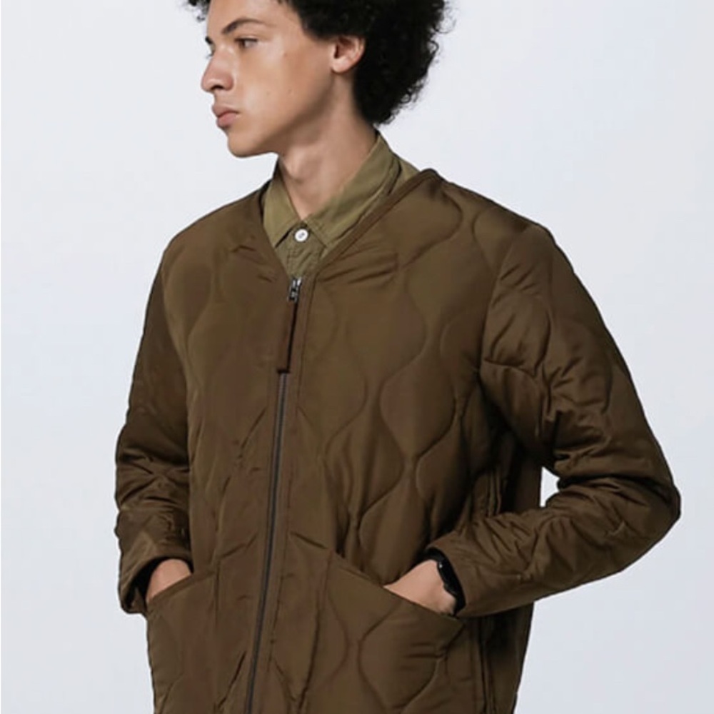 NWT TAION Military Zip V-neck Jacket – Light Brown: EU/US XL - ASIA XXL